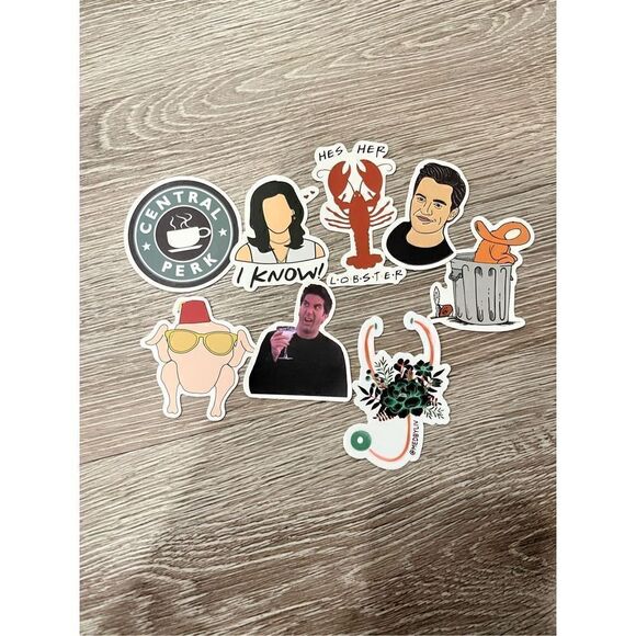 FRIENDS stickers Pack of 8 - Picture 1 of 2